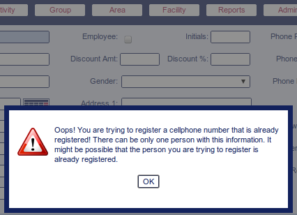 Error mobile no. Error mobile no.