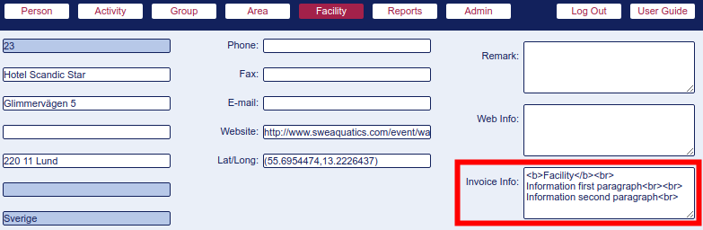 Invoice Facility Invoice Facility