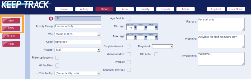 Group page Group page