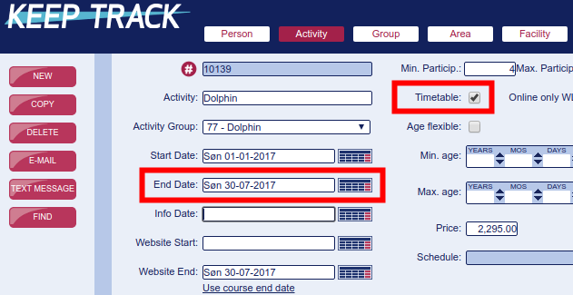 Timetable checked Timetable checked