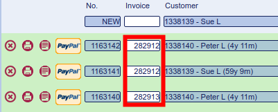 Invoice No InvoiceNoUS
