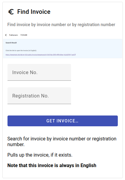 Find invoice Find invoice